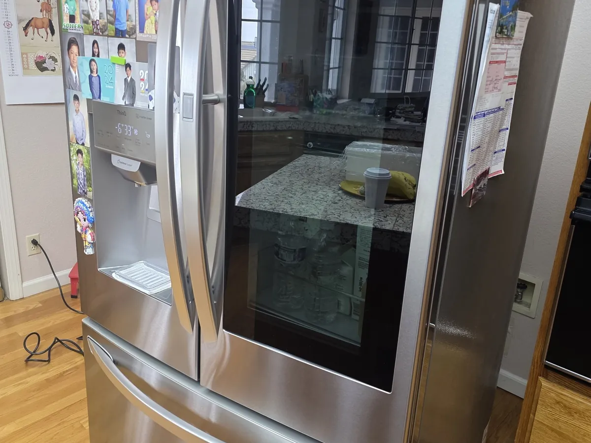 French door refrigerator in a Bay Area kitchen