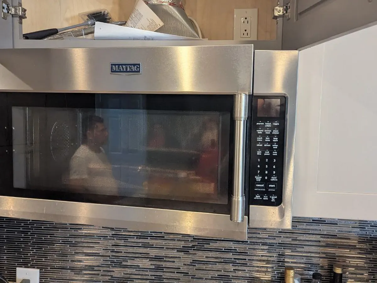 Maytag over-the-range microwave in a Bay Area kitchen